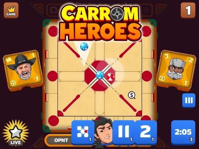 Carrom Heroes Game Screenshot